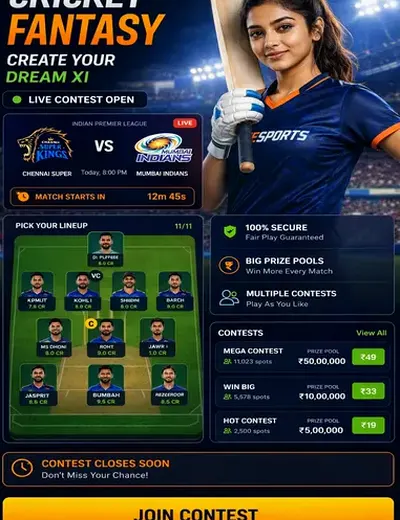 Come (come arcade games pro points) fantasy cricket & matchday visual 3